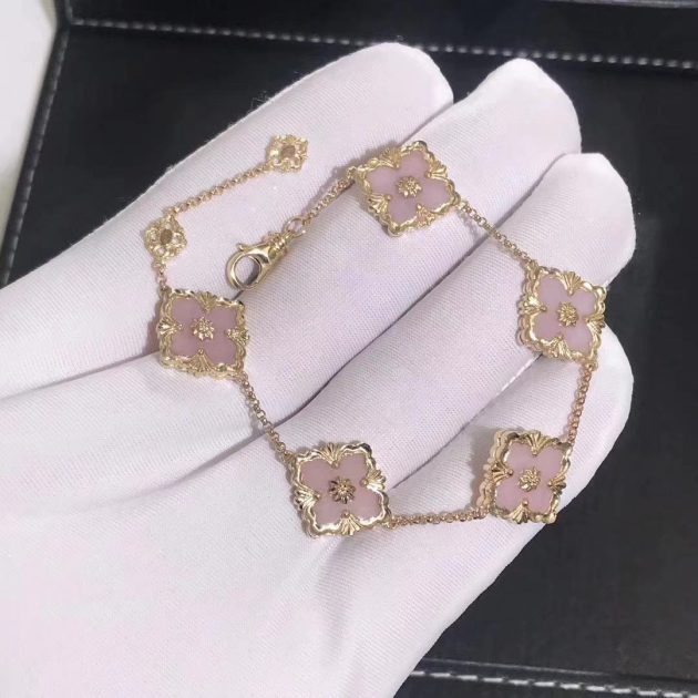18k gold buccellati opera pink opal bracelet 620aebdc8d9a1