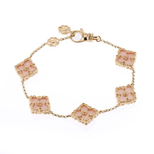 18k gold buccellati opera pink opal bracelet 620aebe5efe11