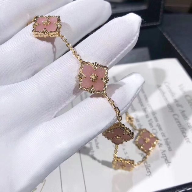 18k gold buccellati opera pink opal bracelet 620aebf92c1bd