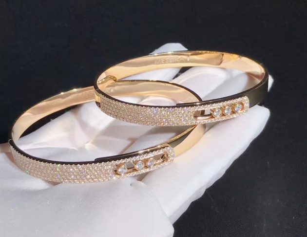 18k gold messika noa move pave diamond bangle bracelet 620a62fea6985