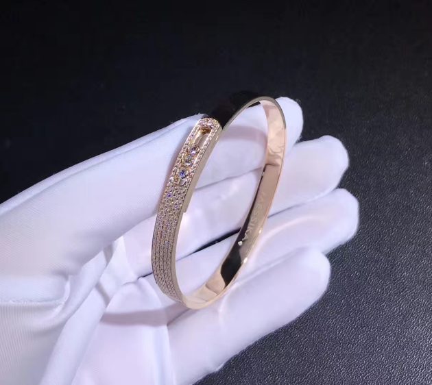 18k gold messika noa move pave diamond bangle bracelet 620a631a3eb27