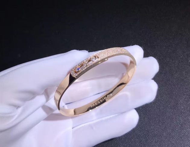18k gold messika noa move pave diamond bangle bracelet 620a632bd22e2