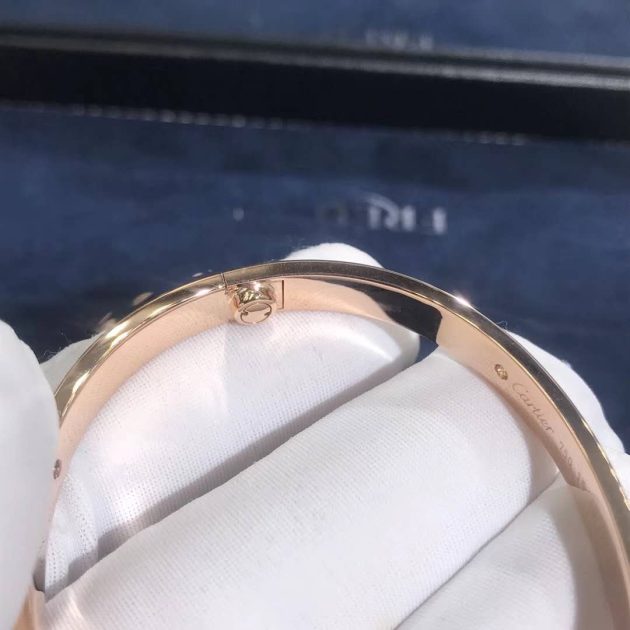 18k pink gold cartier love bracelet 4 diamonds 6209cb4e776f3