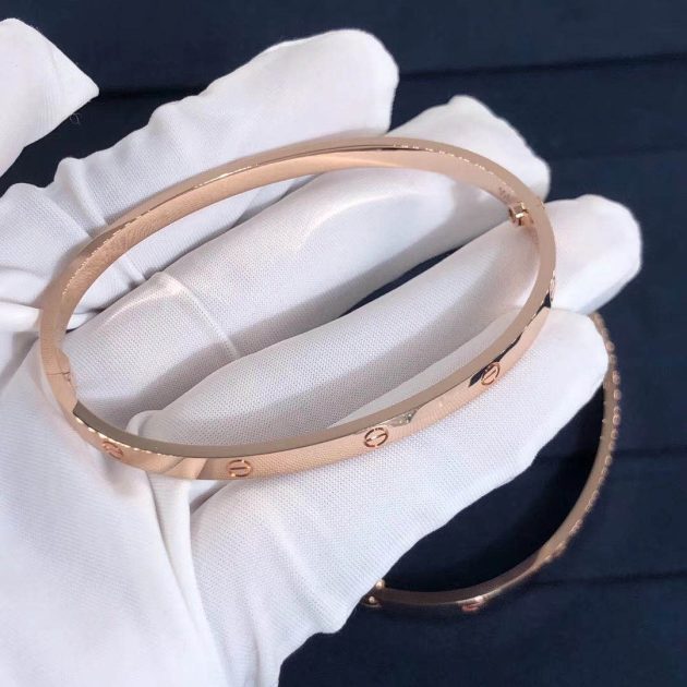 18k pink gold cartier love bracelet sm small model 6209d3299cf64