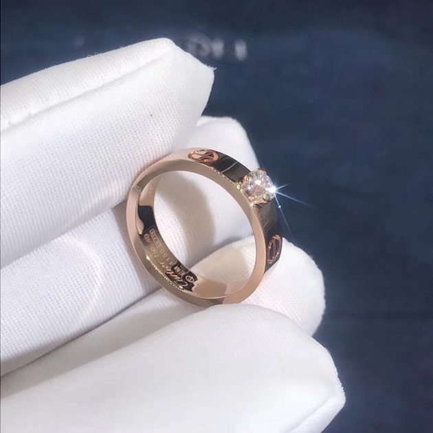 18k pink gold cartier wedding rings 6209c4577a710