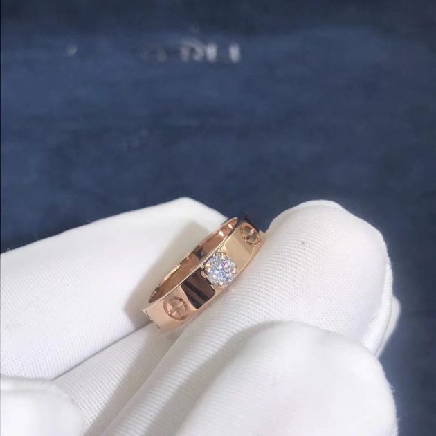 18k pink gold cartier wedding rings 6209c45a56452