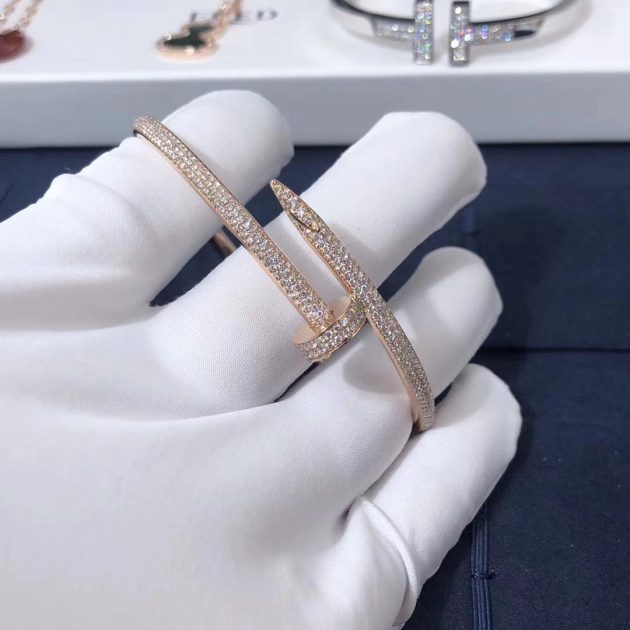 18k pink gold juste un clou bracelet set with 374 brilliant cut diamonds n6707317 6209d3c598895