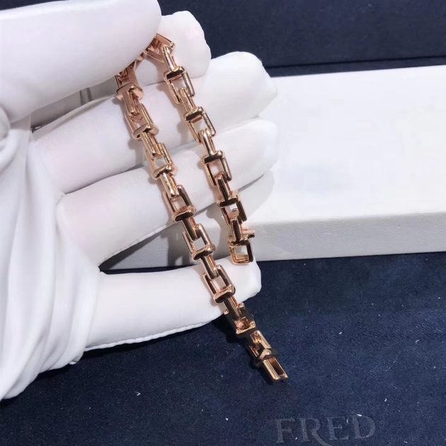 18k pink gold tiffany t chain bracelet 6209fb0827bb2