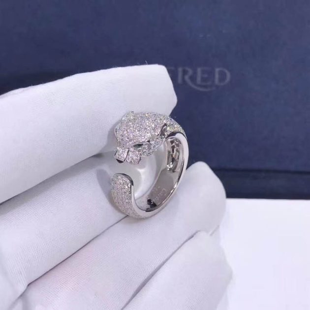 18k white gold and diamond panthere de cartier ring n4225200 6209ddf987b2d