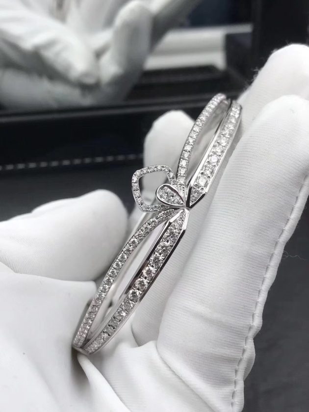 18k white gold chaumet josephine eclat floral diamond bracelet 620a731e0abef