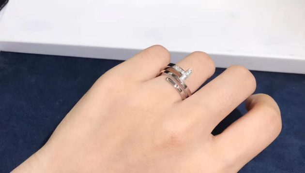 18k white gold tiffany co square wrap ring with diamond 620a01f4e7d1a