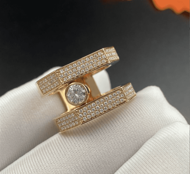 18k yellow gold messika move pei pave diamond ring 6786 620a5c4d6bc51
