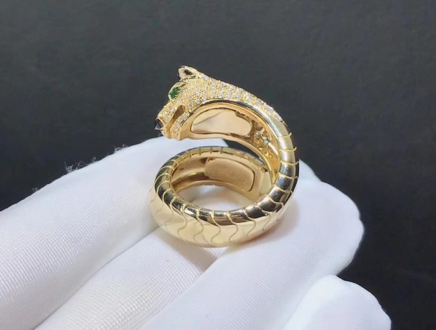 18k yellow gold panthere de cartier diamond head panthere ring 6209dfb42dcdf