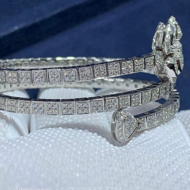 Bvlgari Fiorever 18K White Gold Diamonds Bracelet 354602 6