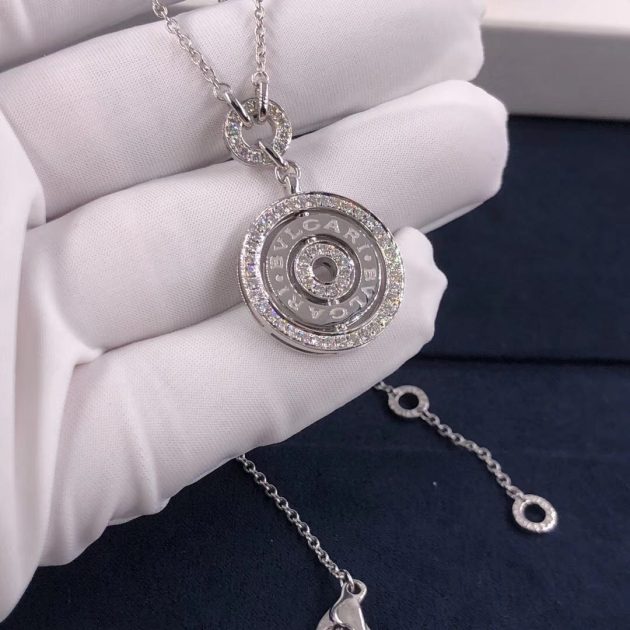 bvlgari cerchi astrale diamond 18k white gold necklace 620a2fe40fbf5