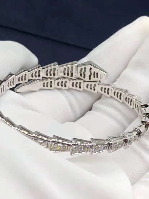 bvlgari serpenti one coil slim bracelet in 18kt white gold with full pave diamonds 620a247d67499