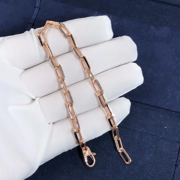 cartier 18k pink gold santos de chain bracelet 6209ad8e2c290