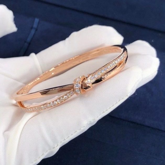 chaumet jeux de liens dimond bracelet 18k rose gold with diamonds 083229 620a68d446718