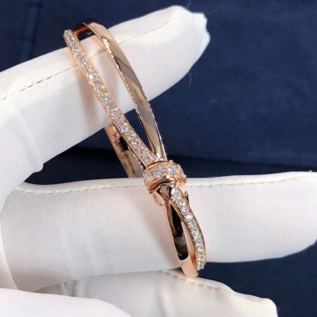 chaumet jeux de liens dimond bracelet 18k rose gold with diamonds 083229 620a68dec2bb1