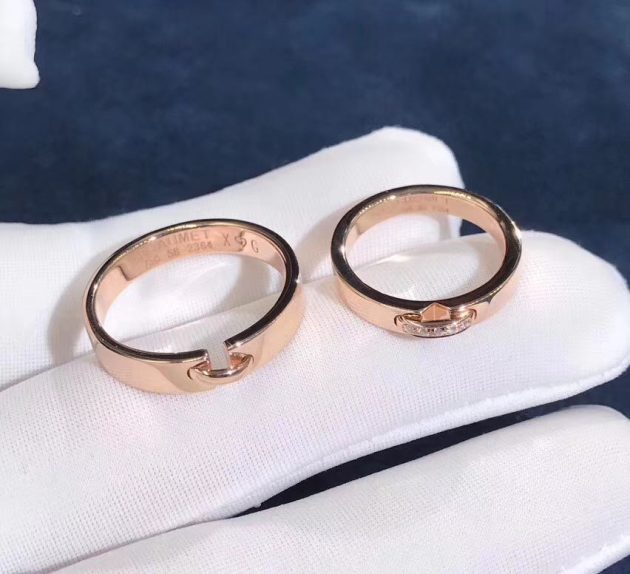 chaumet liens dimond couple ring 18k rose gold with diamonds 082560 620a667eb317a