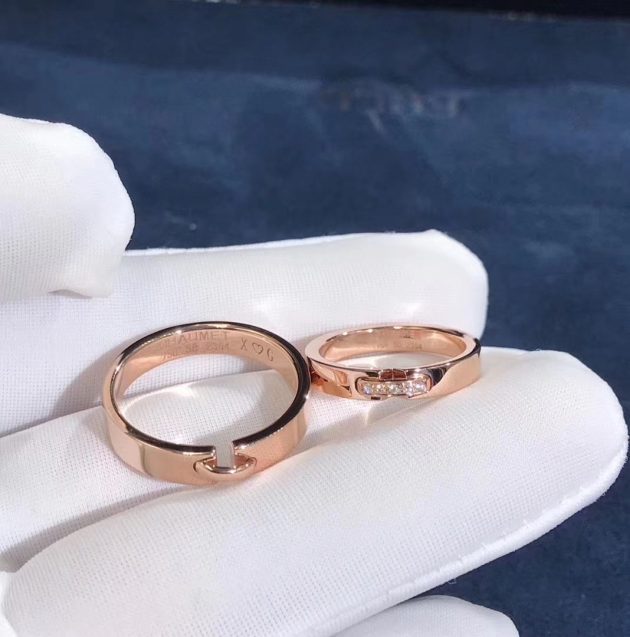 chaumet liens dimond couple ring 18k rose gold with diamonds 082560 620a66834b3d5