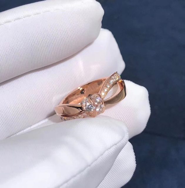 chaumet liens dimond ring 18k rose gold with diamonds 083401 620a66f38f81a