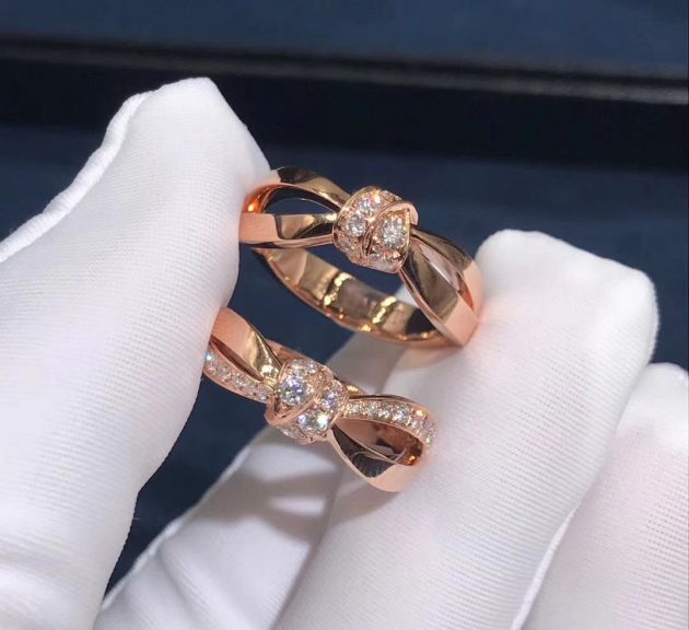 chaumet liens dimond ring 18k rose gold with diamonds 083401 620a66f79955c