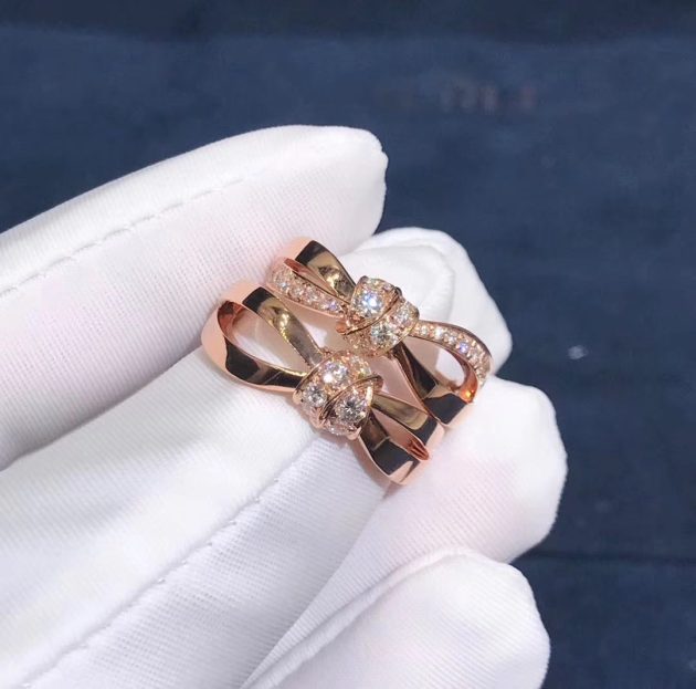 chaumet liens dimond ring 18k rose gold with diamonds 083401 620a67017a3df