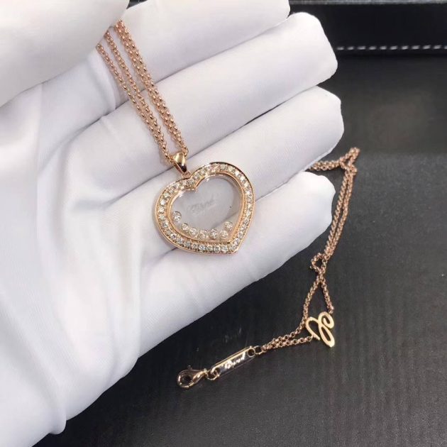 chopard happy diamands necklace 18k rose gold with diamonds 799202 0003 620ae4185f05c