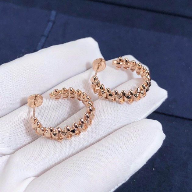 custom 18k rose gold clash de cartier earrings b8301415 6209b2105a88e