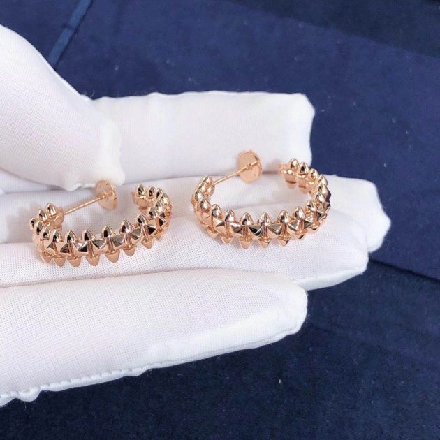 custom 18k rose gold clash de cartier earrings b8301415 6209b21690c69