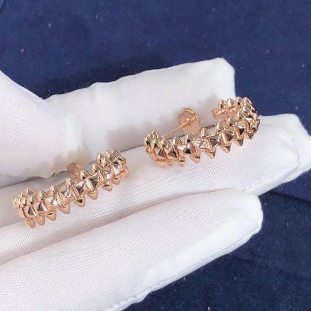 custom 18k rose gold clash de cartier earrings b8301415 6209b219a5e0c