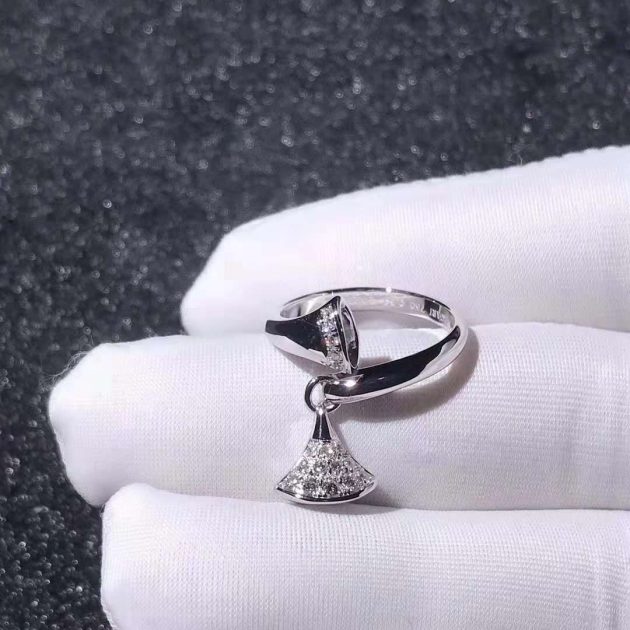 custom made bvlgari divas dream ring 18k white gold with diamonds 620a35adea574