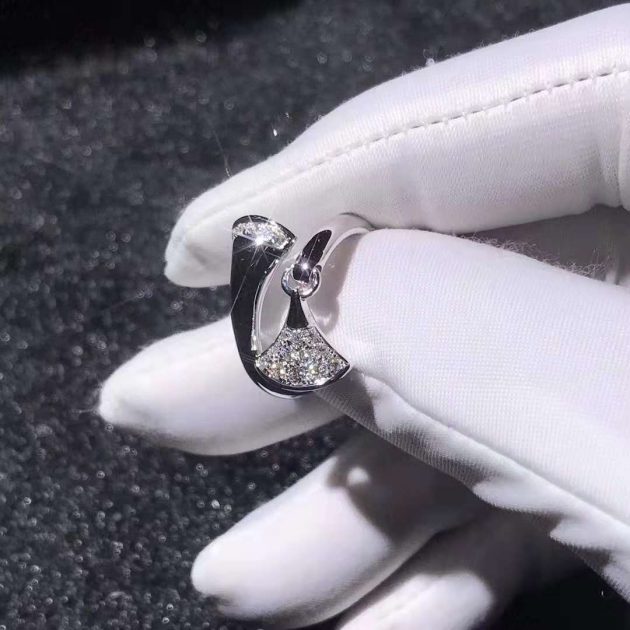 custom made bvlgari divas dream ring 18k white gold with diamonds 620a35bf39aa4