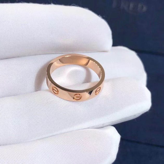 custom made cartier 18k rose gold 3 6mm love wedding band ring b4085200 6209bfd661048