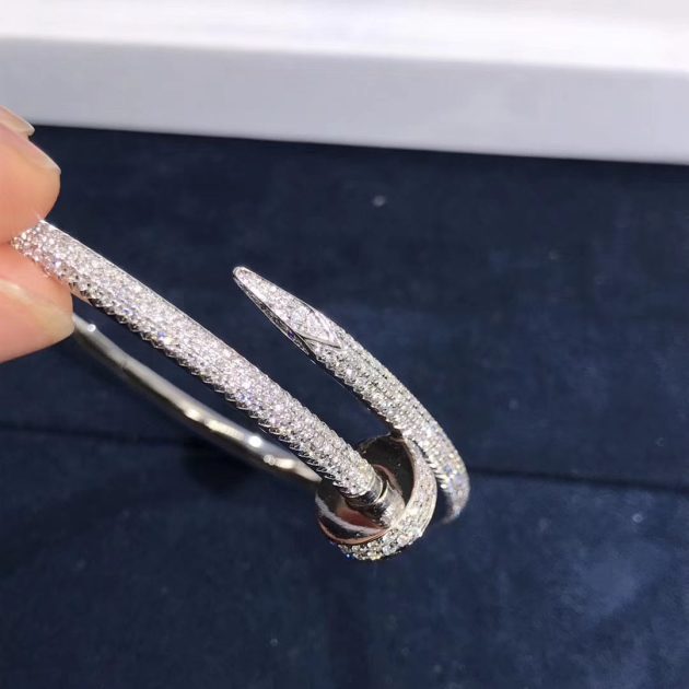 custom made cartier juste un clou bracelet 18k white gold set with 374 brilliant cut diamonds n6707317 6209ca8fdc74a