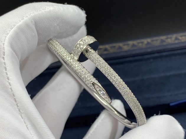 custom made cartier juste un clou bracelet 18k white gold set with 374 brilliant cut diamonds n6707317 6209cac4d1f98