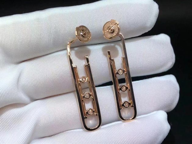 custom made messika 18kt rose gold boucles doreilles move 10th pm earrings 620a5a2e790d2