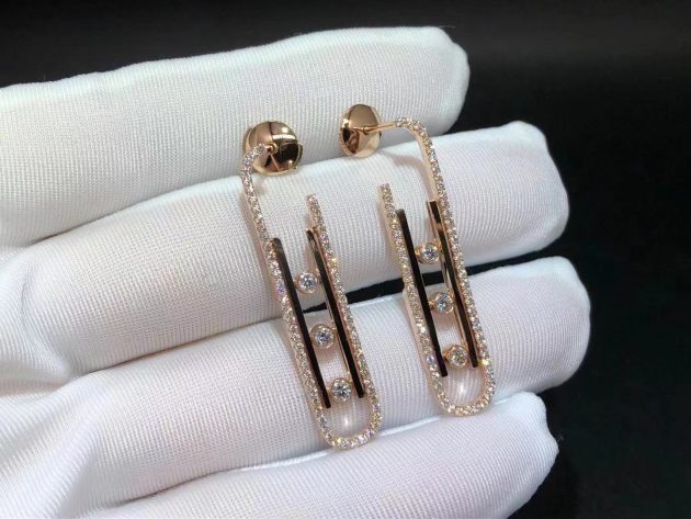 custom made messika 18kt rose gold boucles doreilles move 10th pm earrings 620a5a351877e