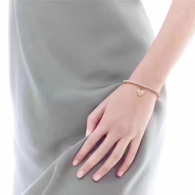 custom made return to 18k white gold tiffany bead bracelet 6209ecb023f0a