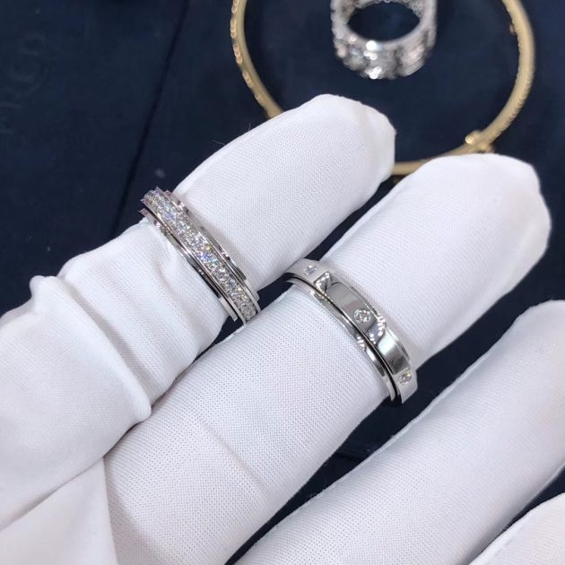 custom piaget possession wedding rings in 18k white gold 620a4e406eac4
