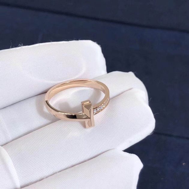 custom tiffany t1 narrow diamond ring in 18k rose gold 6209eec64a782