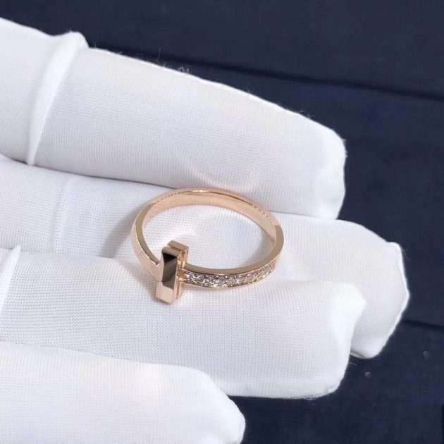 custom tiffany t1 narrow diamond ring in 18k rose gold 6209eece56d00