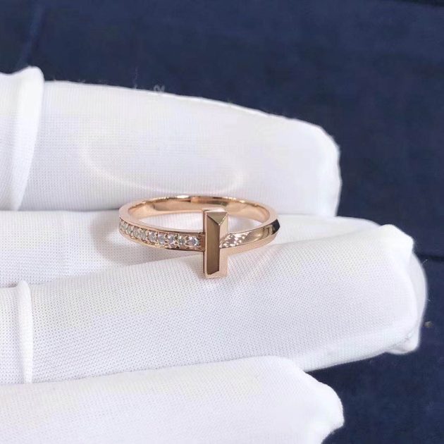 custom tiffany t1 narrow diamond ring in 18k rose gold 6209eed3c3ac5