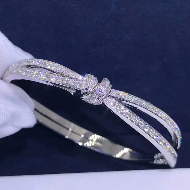 designer chaumet liens seduction white gold bracelet fully set with diamonds 620a7860d1ace