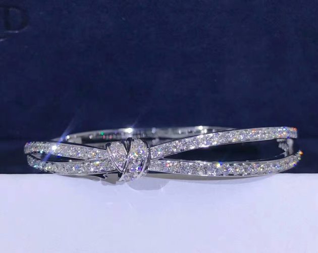 designer chaumet liens seduction white gold bracelet fully set with diamonds 620a7ee9bad99