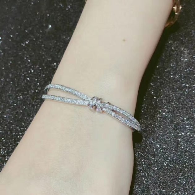designer chaumet liens seduction white gold bracelet fully set with diamonds 620a7eefc44f4