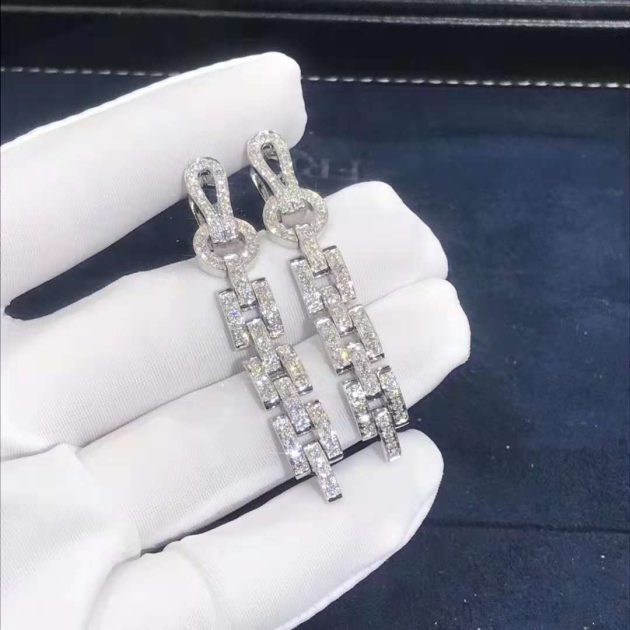inspired 18k white gold cartier agrafe diamond earrings 6209d60ac5c4a