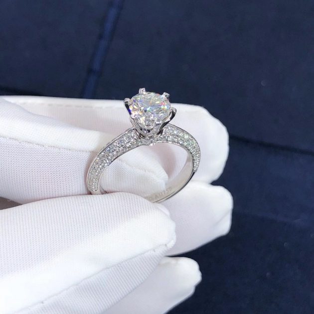 inspired tiffany six prong diamond engagement ring in platinum with 1 carat center stone 6209f3d7e9f48