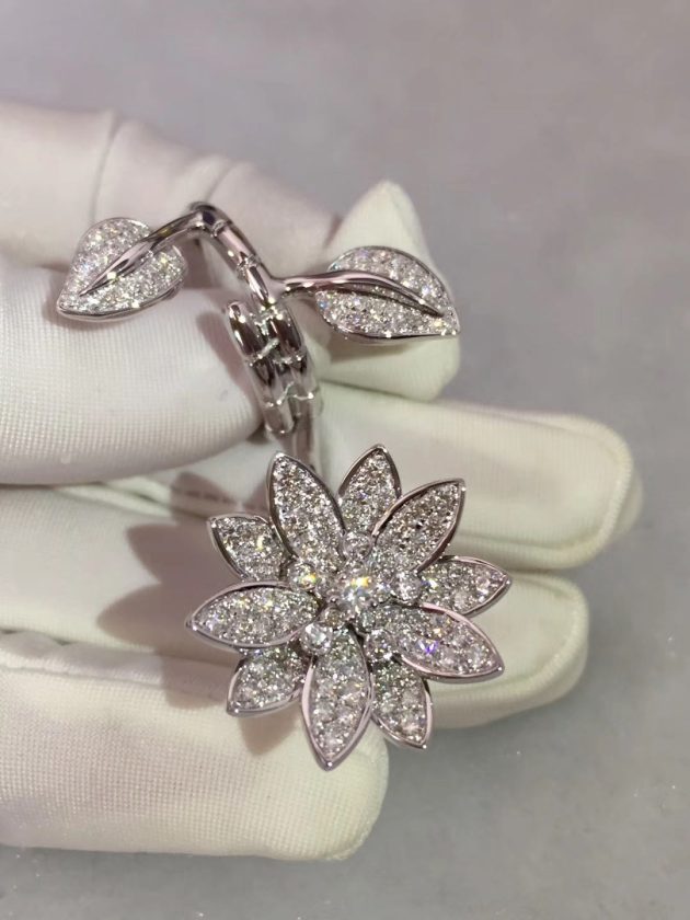 inspired van cleef and arpels diamond lotus between the finger ring 18k white gold 62087f2e2a2ef